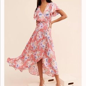 Floral Free People dress, brand is Auguste.
